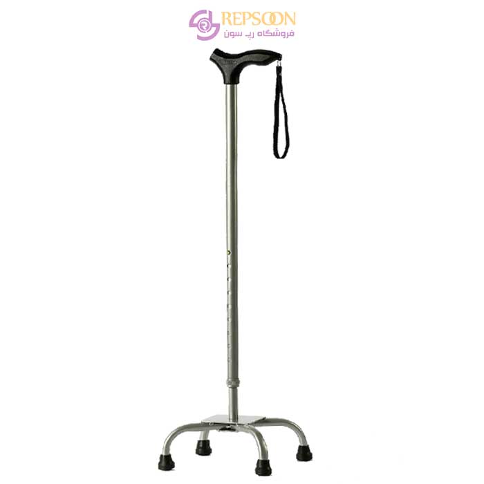 Silver-cane,-stool,-PVC-handle,-brand-TESSY,-model-T05-min